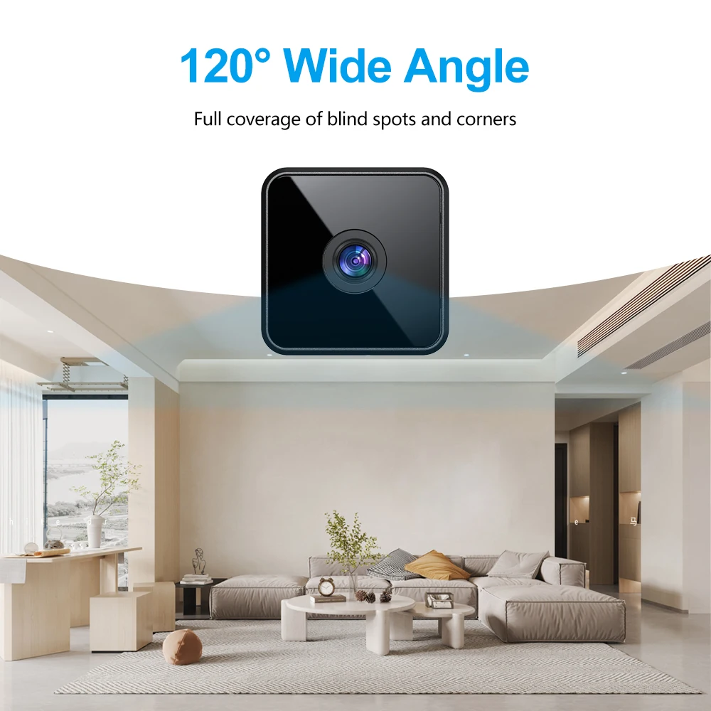 WD9 Mini Wireless IP Camera, WiFi, 1080P HD, Remote Monitor, Tiny Video Recorder, Micro Cam, Indoor