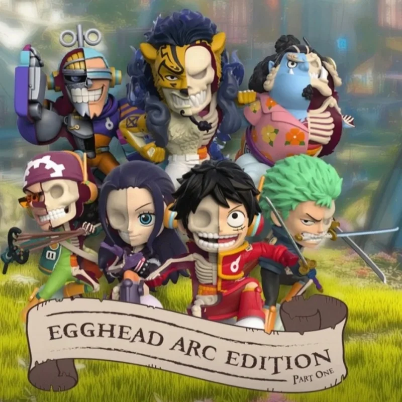 

Аутентичные Mightyjaxx One Piece Egg Head Arc Edition Past One Series V9 Blind Box Zoro Luffy Robin Usopp Jinbe Franky Аниме Модель