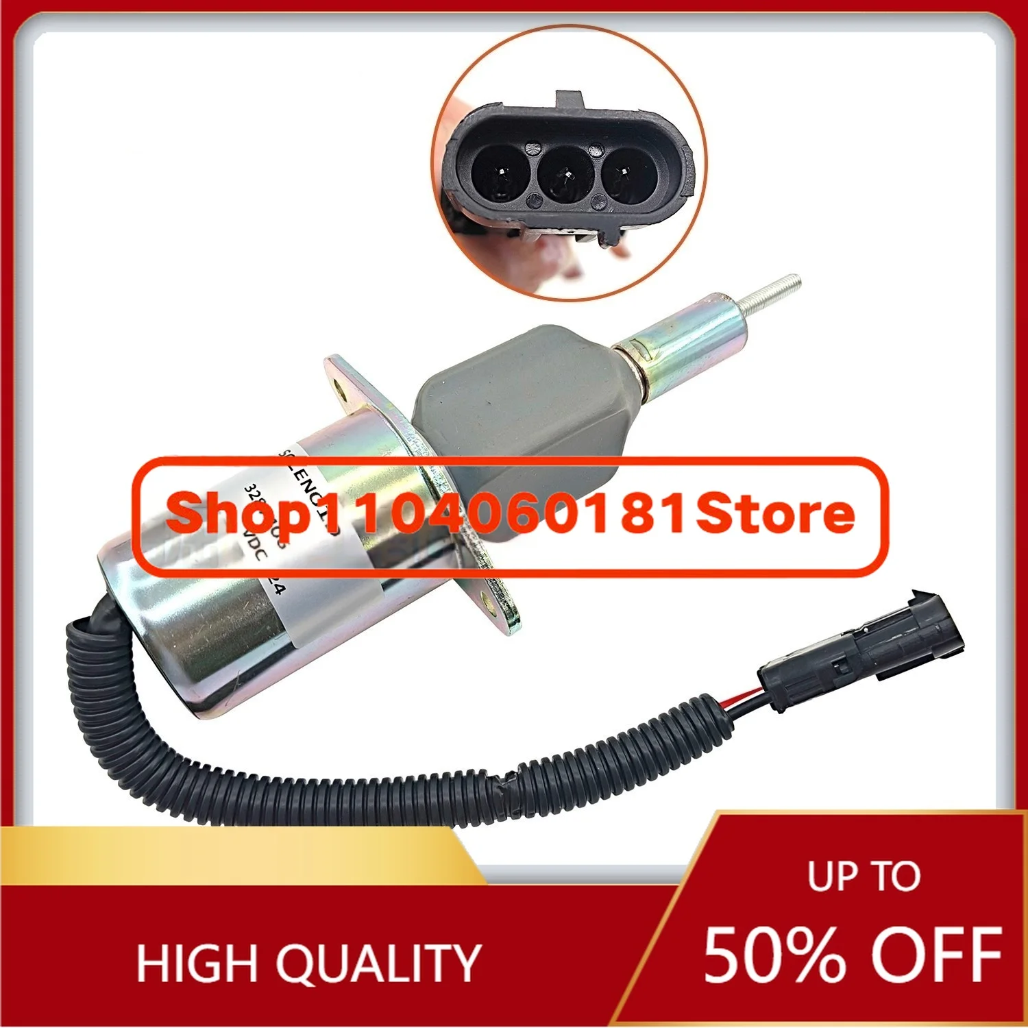 920 922 925 936 D Excavator 6CT8.3 New Flameout Switch Solenoid Valve 3287406