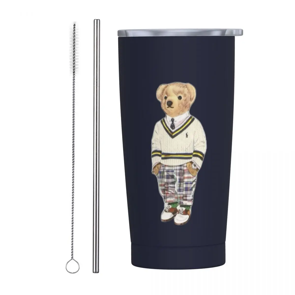 Ralph Bear 20oz Stainless Steel Insulated Thermal Coffee Car Cup Cold Hot Mugs Vacuum Flask