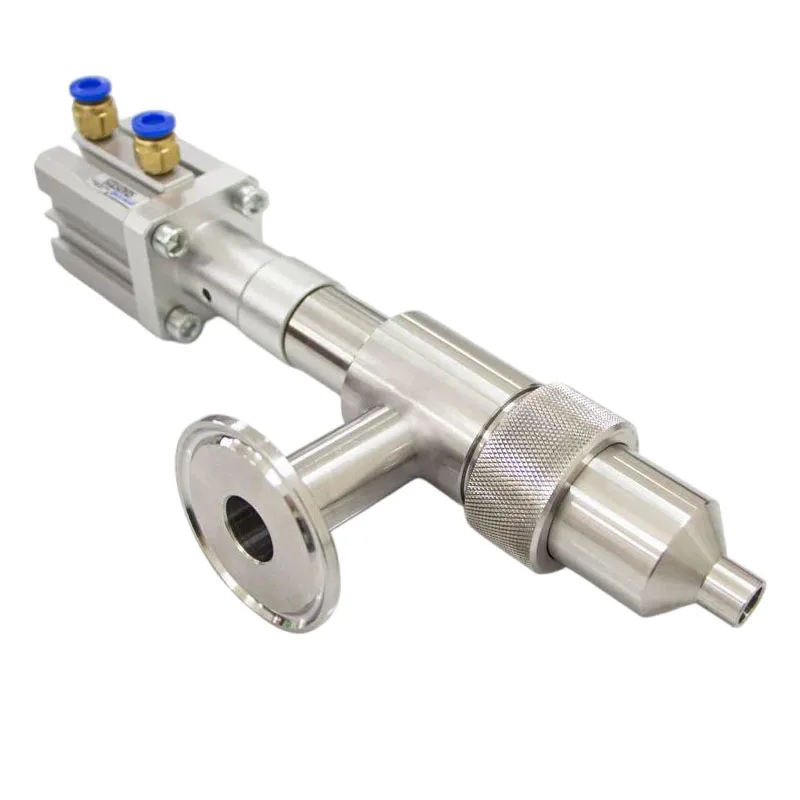 304 Stainless Steel Pneumatic Anti-Drip Filling Head Chuck Straight Head Pneumatic Filling Machine Accessories Discharge Nozzle