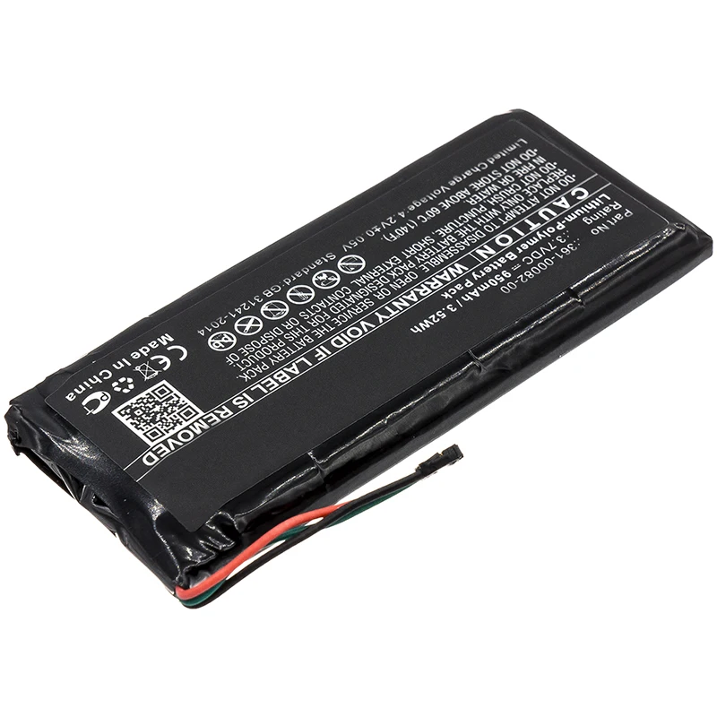 Replacement Battery for Garmin:361-00082-00,Varia TL,RTL510,Varia RTL501,010-01951-00,Bicycles Flashlights-950mAh