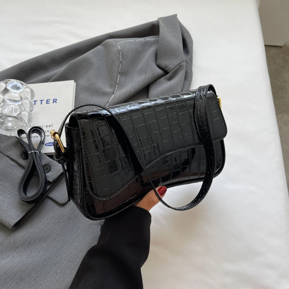 

Women PU Leather Handbag Chic Underarm Pouch Vintage Armpit Bag Large Capacity Hobo Shoulder Bag Top-Handle Bags Crossbody Bags