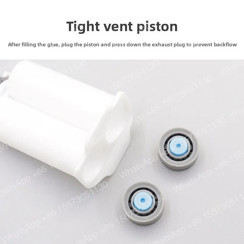 100pcs25MLAB Hose AB Cartridge 1:1 Two-component Hose AB Glue Double Hose Mixing Tube Push Rod Piston Cartridge