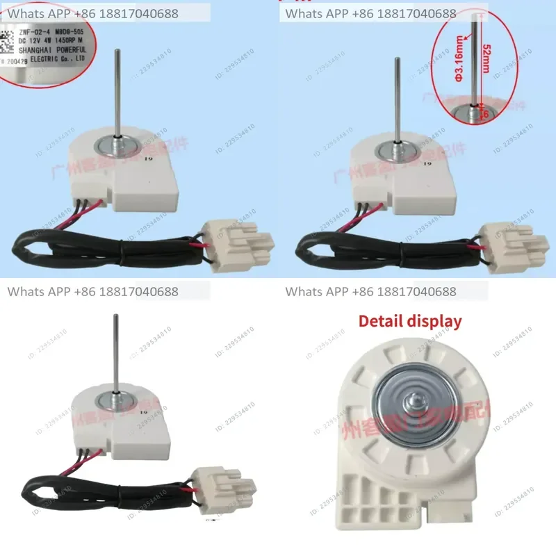 1PC New for Refrigerator Fan ZWF-02-4 M9D9-505 Freezer Cooling DC Motor