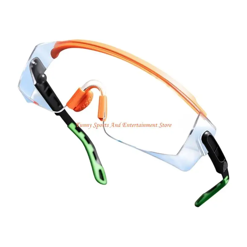 C4DE Bicyles Sports travel Work Protective Glasses Telescopic Safety Glasses Clear Adjustable Frame Eyeglasses Easy to Use