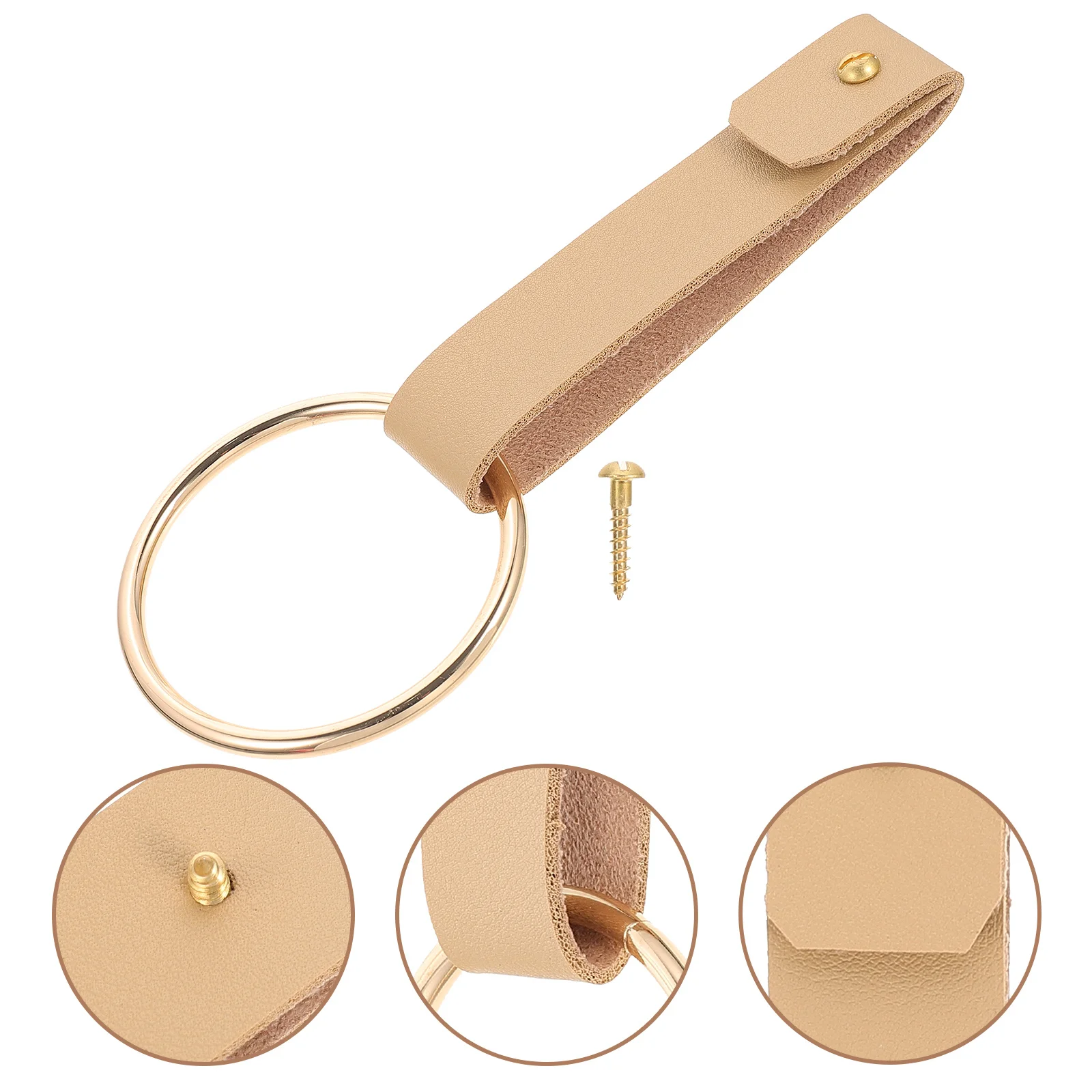 

Reliable Towel Ring Rustproof PU Structure Towel Hanging Ring for Bathroom Kitchen Household Daily Use Essential