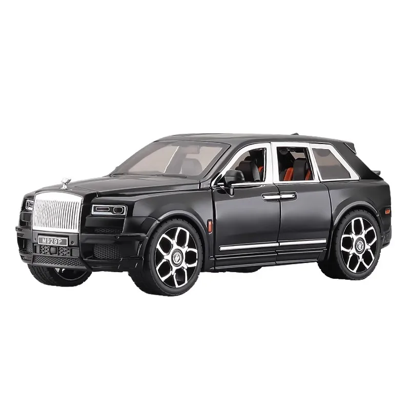 Rolls Royce Cullinan modelo de coche de aleación, juguete de simulación, sonido y luz, colección de Metal, regalo de decoración, 1:20, nuevo