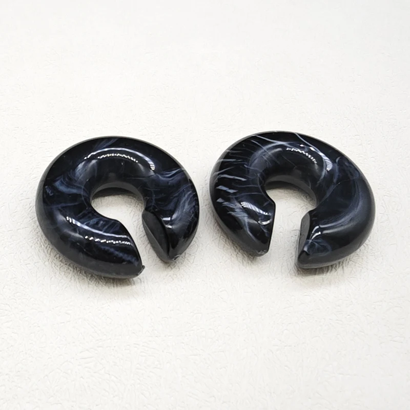 1 Paar Bonbon farbe runde Acryl Ohrclip Ohrringe für Frauen Mode einfache einfarbige Manschette C-förmigen Ohrring weiblichen Schmuck – Detail 29