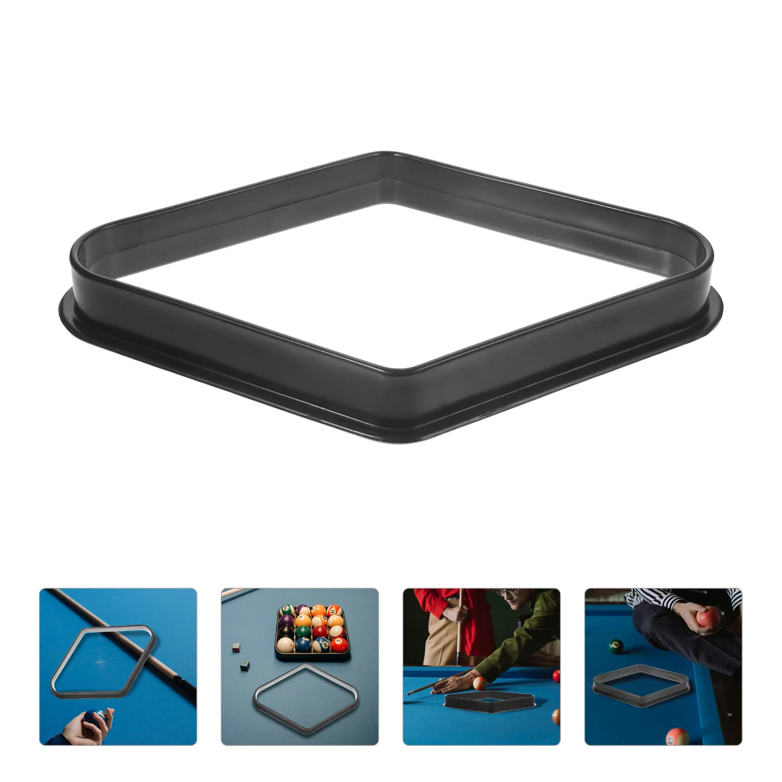 

Lightweight Billiard Rack Plastic Material Wear Fall Resistance Pool Table Accessory Smooth Surface Reliable