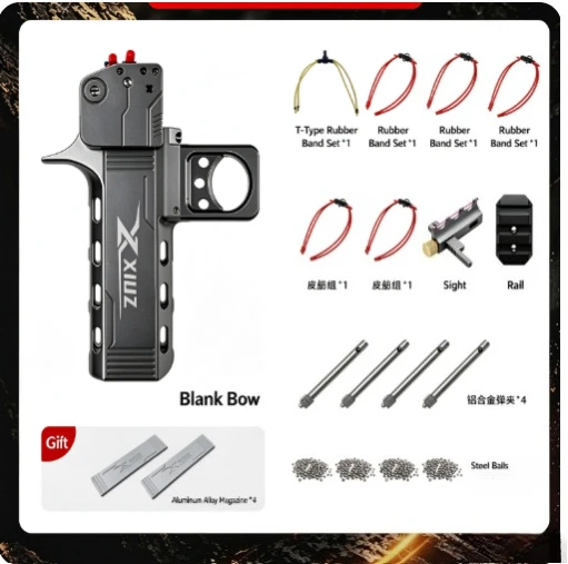 Aluminum Alloy V5 Automatic Loading Rapid Fire High-precision Outdoor Portable Continuous Firing High-power Competitive Tool