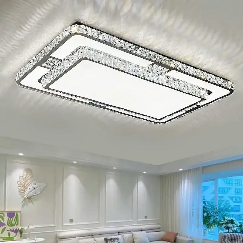 Living room crystal ceiling light main light headlight modern simple atmosphere Internet celebrity