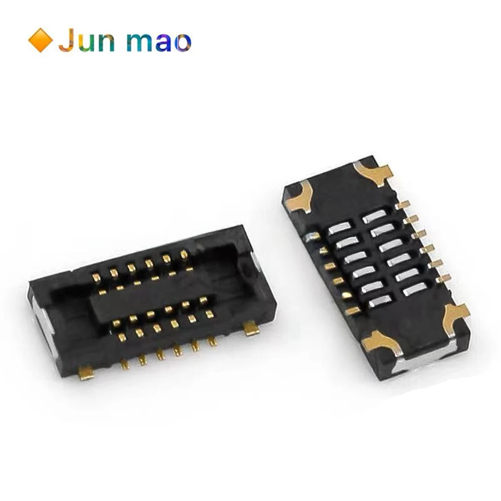 5PCS GY07IS012 Female 16P Double Row Gold Plated Pin 0.4mm Pitch Full Surface to Board Connector