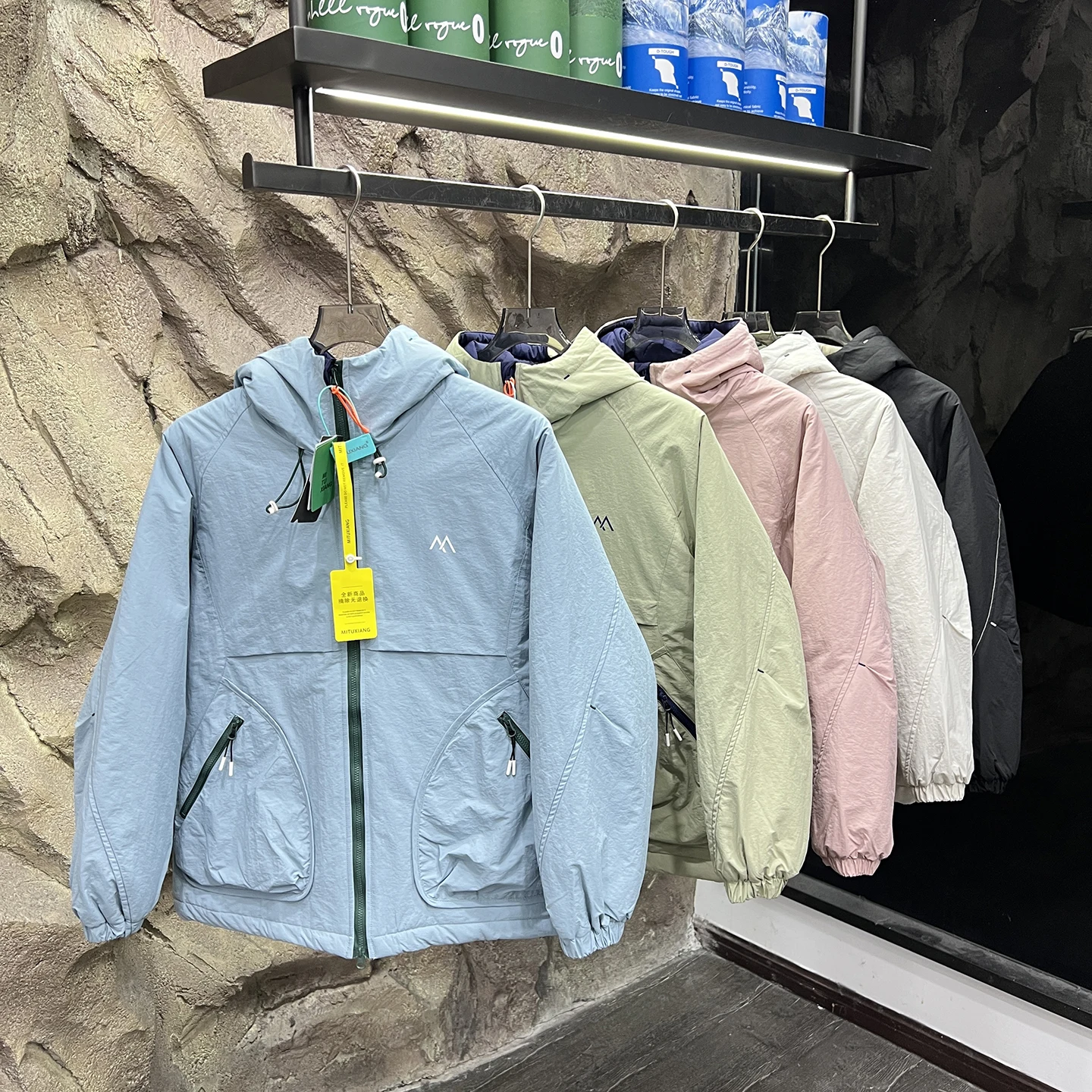 Thened القطن Jaet في الهواء الطلق ex مقنعين الدافئة الخريف الشتاء معطف الوقوف صالح طويل Sve ألياف البوليستر الشباب Faion