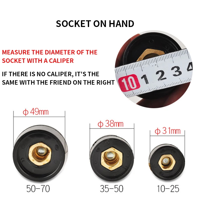 Welding Connector Europe Welding Machine Quick Fitting Male Cable Connectors Socket Plug Adaptor Dkj 10-25