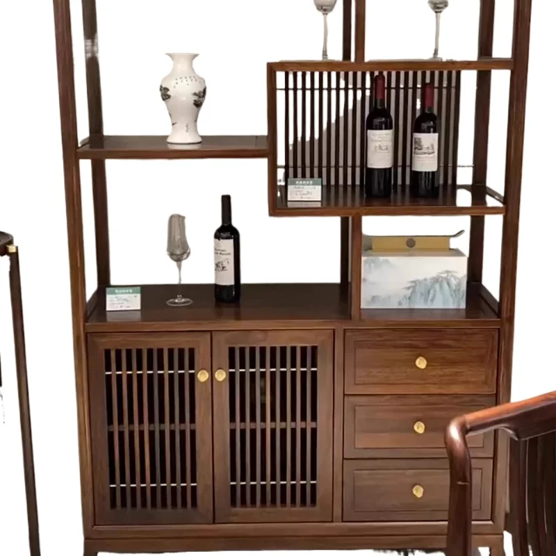 

New Chinese ebony bogu frame, living room partition shelf, study background cabinet, storage rack, entrance tea cabinet