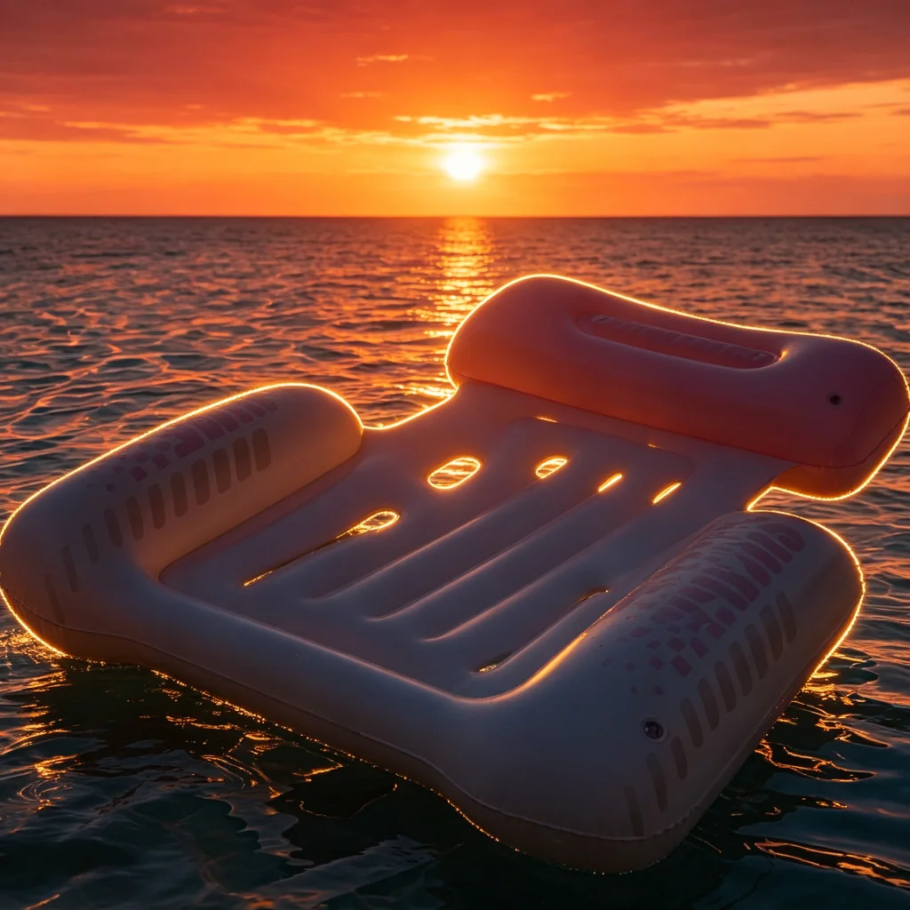Comfortable Floating Pool Raft Sun Lounge Cushion for Men And Women Ideal for Beach Vacations Water Parks And Outdoor Entertainm