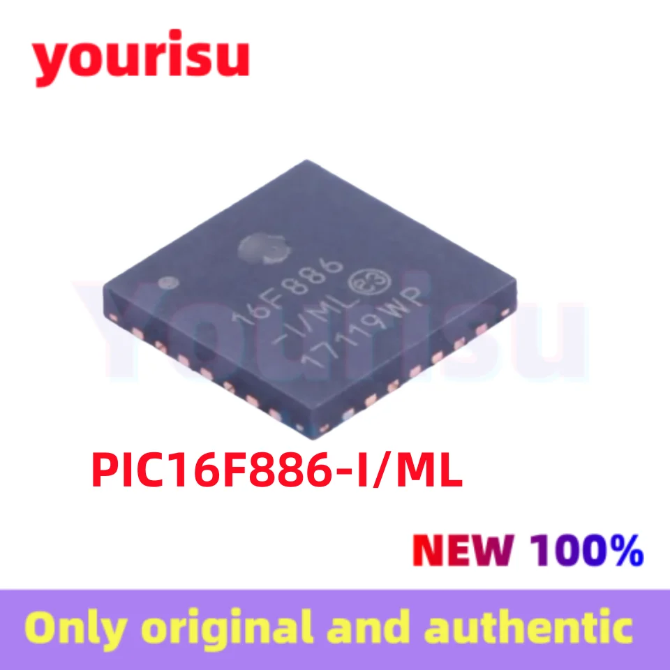 1-5Pcs/Lot Original PIC16F886-I/ML PIC16F886-I QFN-28 Microcontrolle(MCU/MPU/SOC)