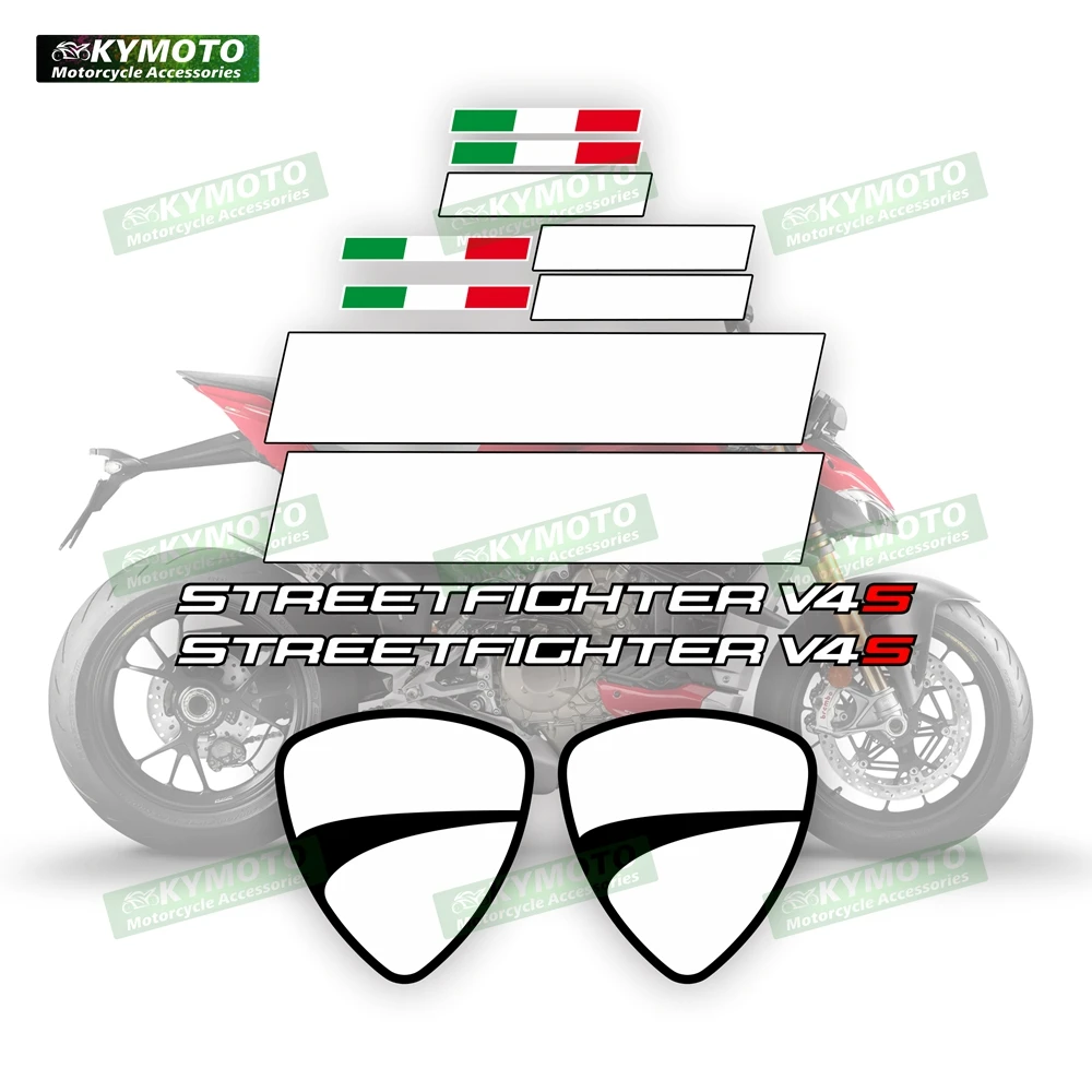 For Ducati STREETFIGHTER V4 S Motorcycle Accessories Sticker Decoration Fairing Printing Kit Reflective Waterproof Decal