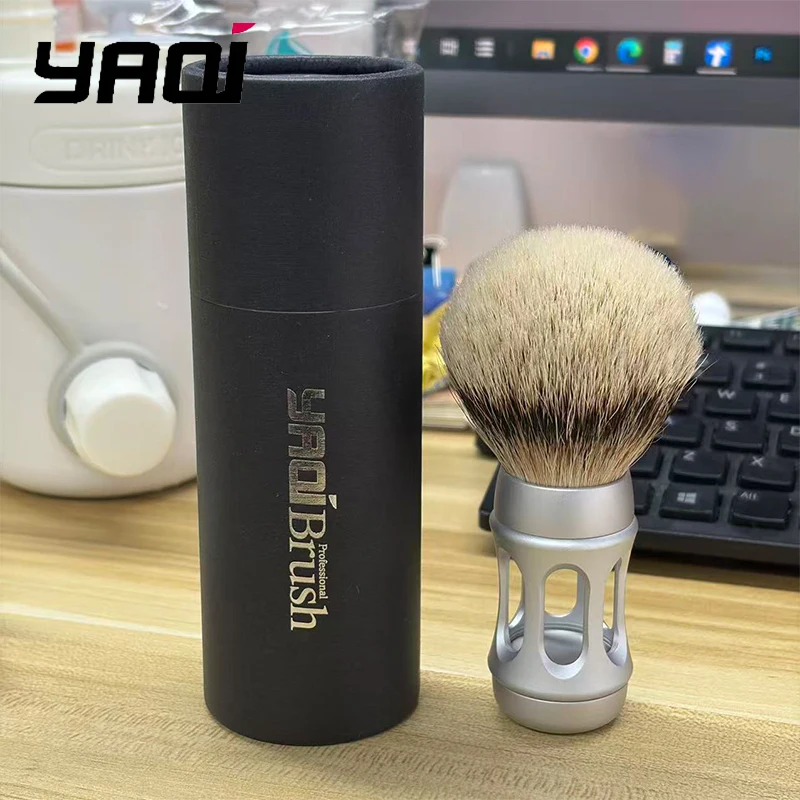 ¡gran-oferta-2026-brocha-de-afeitar-yaqi-bandstand-de-24-mm-para-hombre-pelo-de-pelo-de-ardilla-silvertip-mango-de-metal-cromado-mate-herramienta-de-aseo-de-lujo