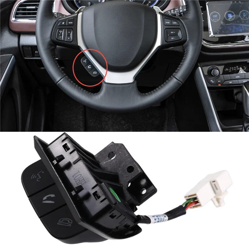

A58X-37490-66M10 Car Steering Wheel Handsfree Phone Switch For Changan Suzuki Fengmai Qiyue Vitara Primera