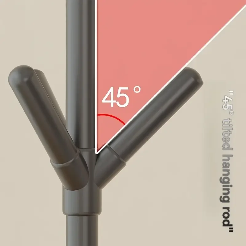 Baumförmiger Garderobenständer – freistehender Organizer mit 27 kg Fassungsvermögen für Hüte, Taschen, Kleidung (Haus und Büro)