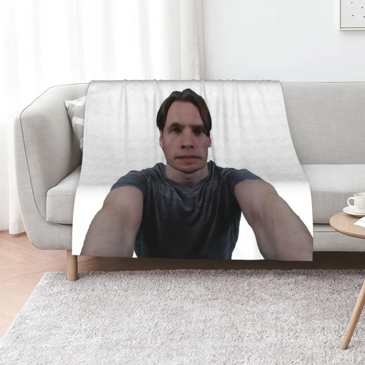 jerma holds you Throw Blanket sofa bed Multi-Purpose Furrys Blankets For Sofas Cute Comforter Blankets