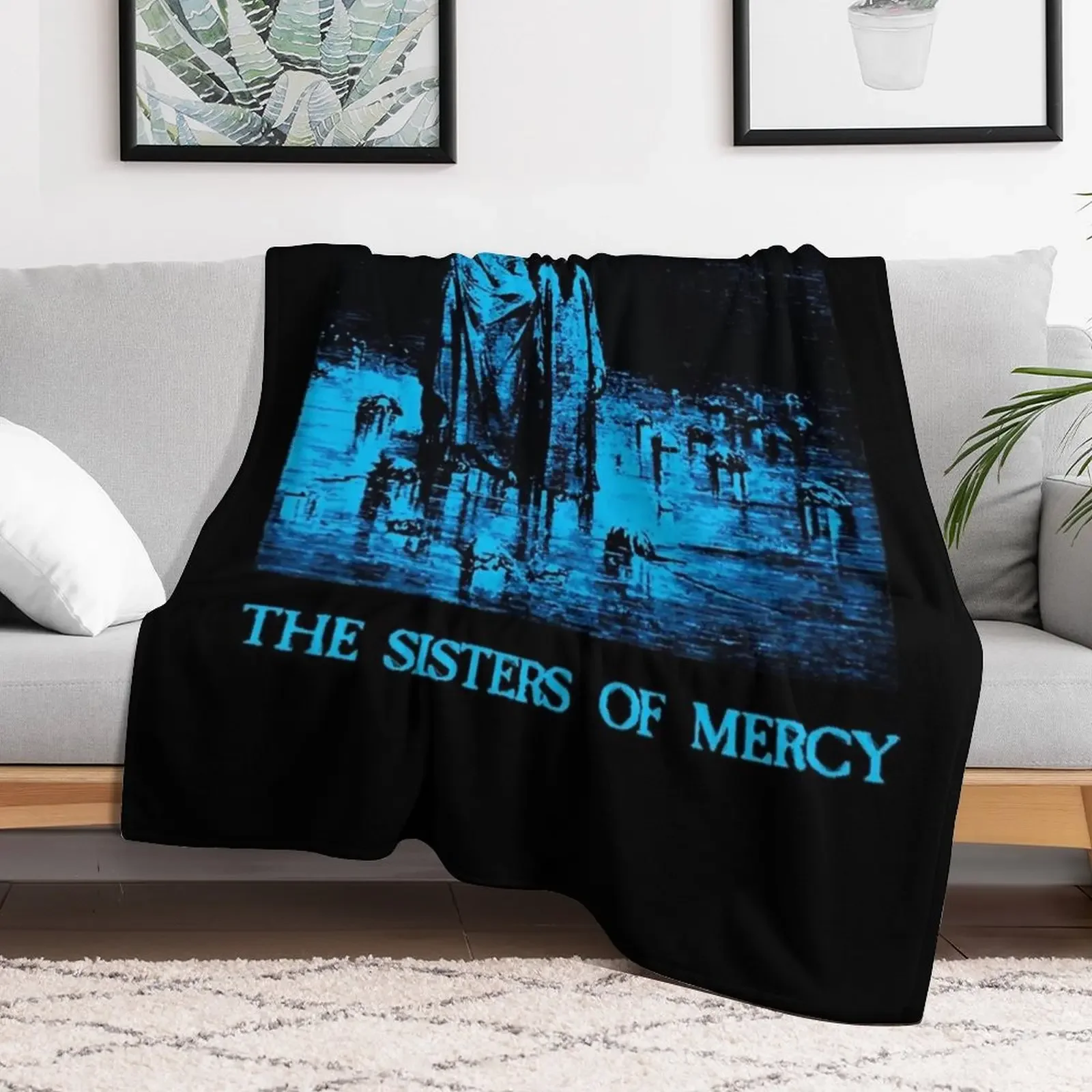 Sisters Mercy Throw Blanket Long Lasting Soft Plush Blanket for Daily Use