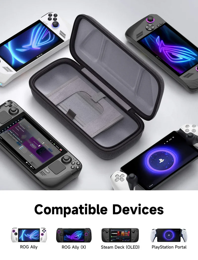 Carrying Case for PS5 Portal,Protective Carry Case Built-in Charger&Docking Station Storage, Portable Travel Case for PS5 Portal