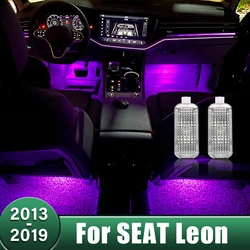 LED Car Interior Decorative Footwell Ambient Light Atmosphere Lamp Accessories For SEAT Leon 2013 2014 2015 2016 2017 2018 2019