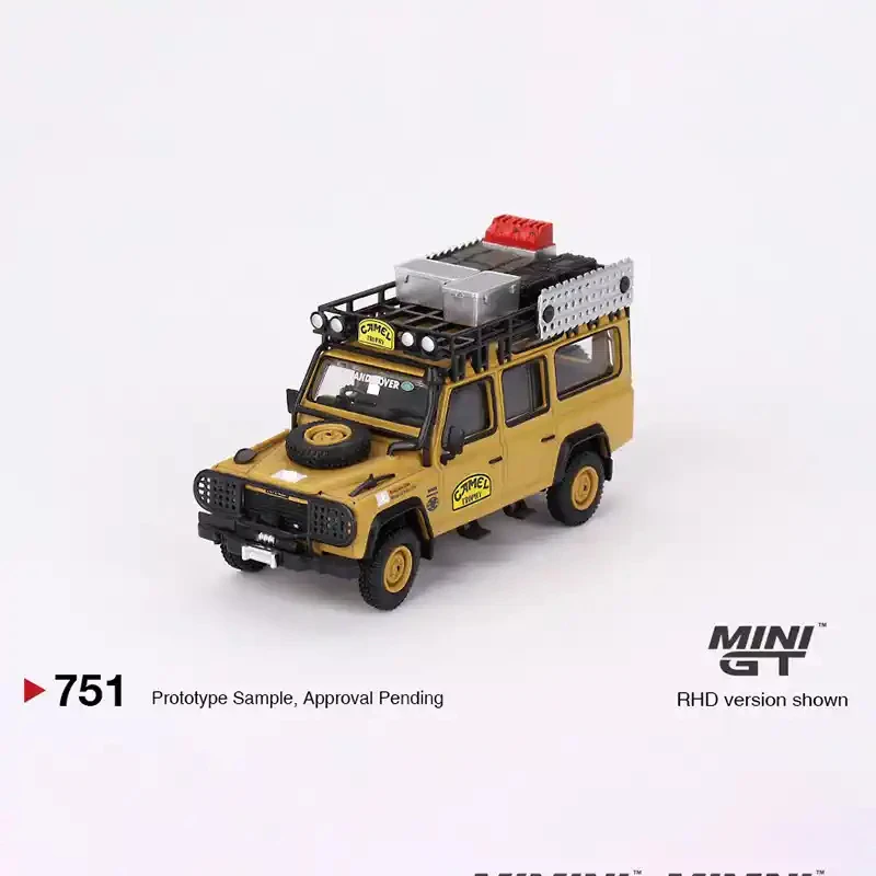 

Коллекция моделей автомобилей TSM miniGt 1/64 #751 land rover defender 110 1989 верблюд из литого сплава