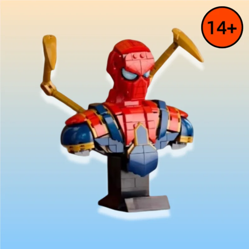 2026 nouveau 379 pièces FIT 76326 super-héros Robot araignée buste blocs de construction ensemble avancé modèle 3D brique Kit cadeaux d'anniversaire de noël