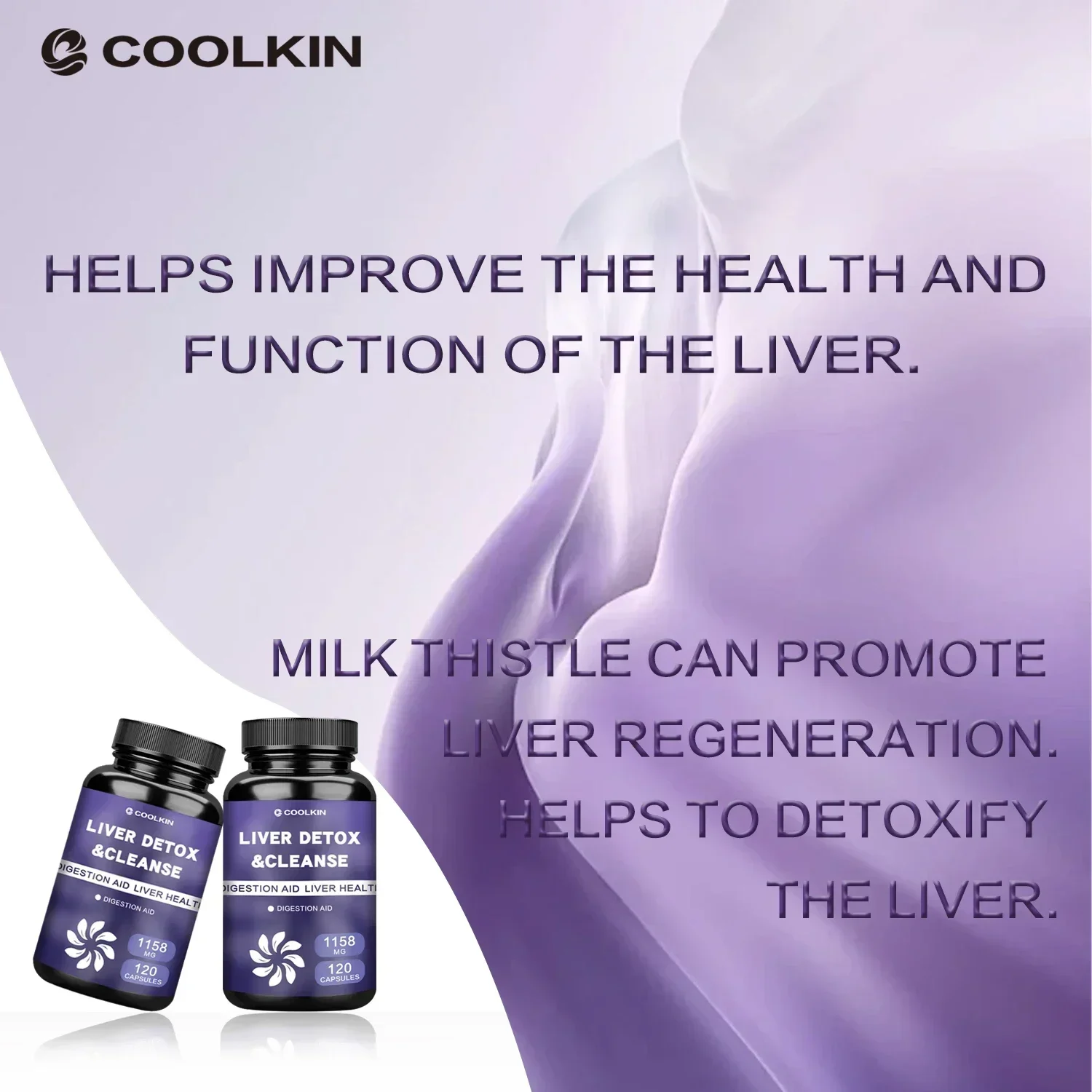 إزالة السموم من الكبد والتطهير - يدعم صحة الأمعاء والهضمية ومكمل التمثيل الغذائي المتوازن #4