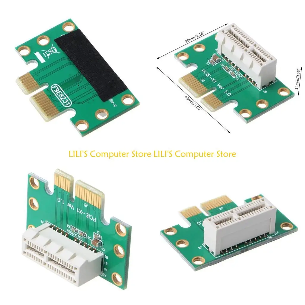 

A52B Computer PCI Express 1X Right-angled 90-Degree Adapter Riser Card 1U Converter