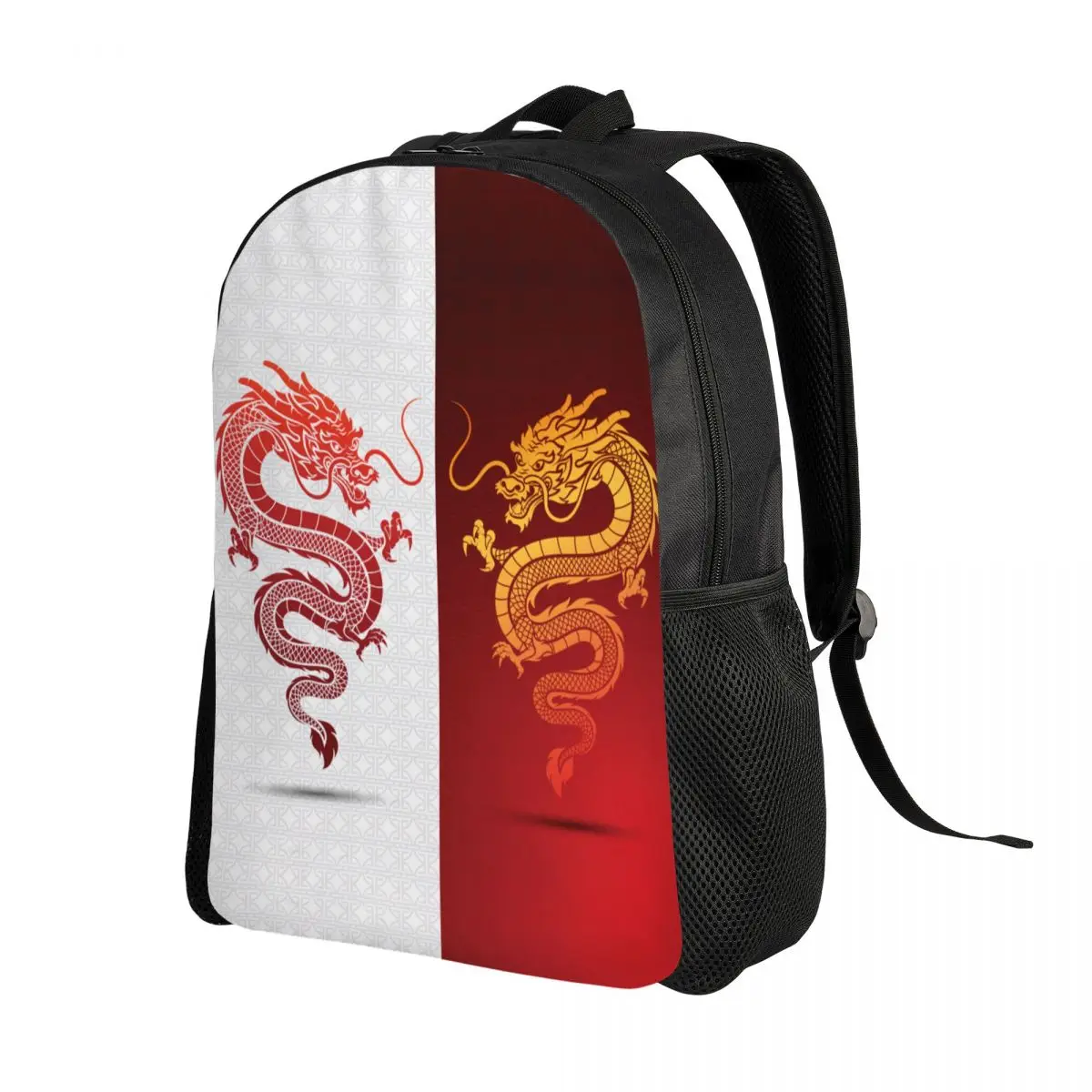 Asian Tradition Dragon Totem Travel Backpack Men Women School Laptop Bookbag Chinese Mythology College Student Daypack Bags