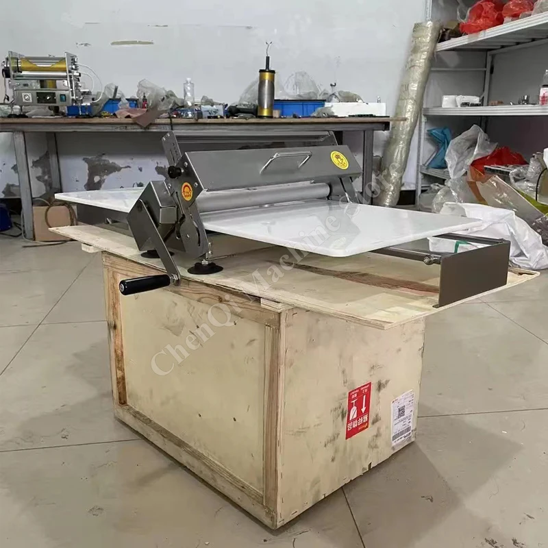 Puff Pastry Machine 400 Table Top Hand Manual Pizza Dough Sheeter Roller Croissant Dough Flattener Laminator Machine
