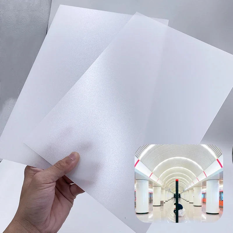 Panneau de Diffusion PC translucide léger, feuille de boîte à lumière Anti-éblouissement pour éclairage uniforme dans les vitrines et la signalisation