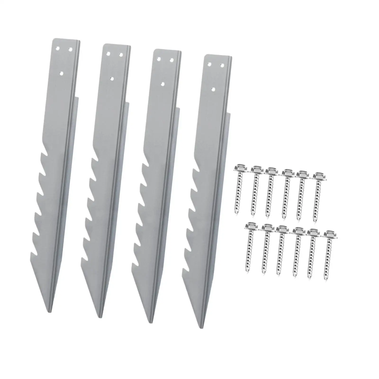 Heavy Duty Metal Ground Anchor Post Spike for Fence Support Mailbox Shed Courtyard Installation