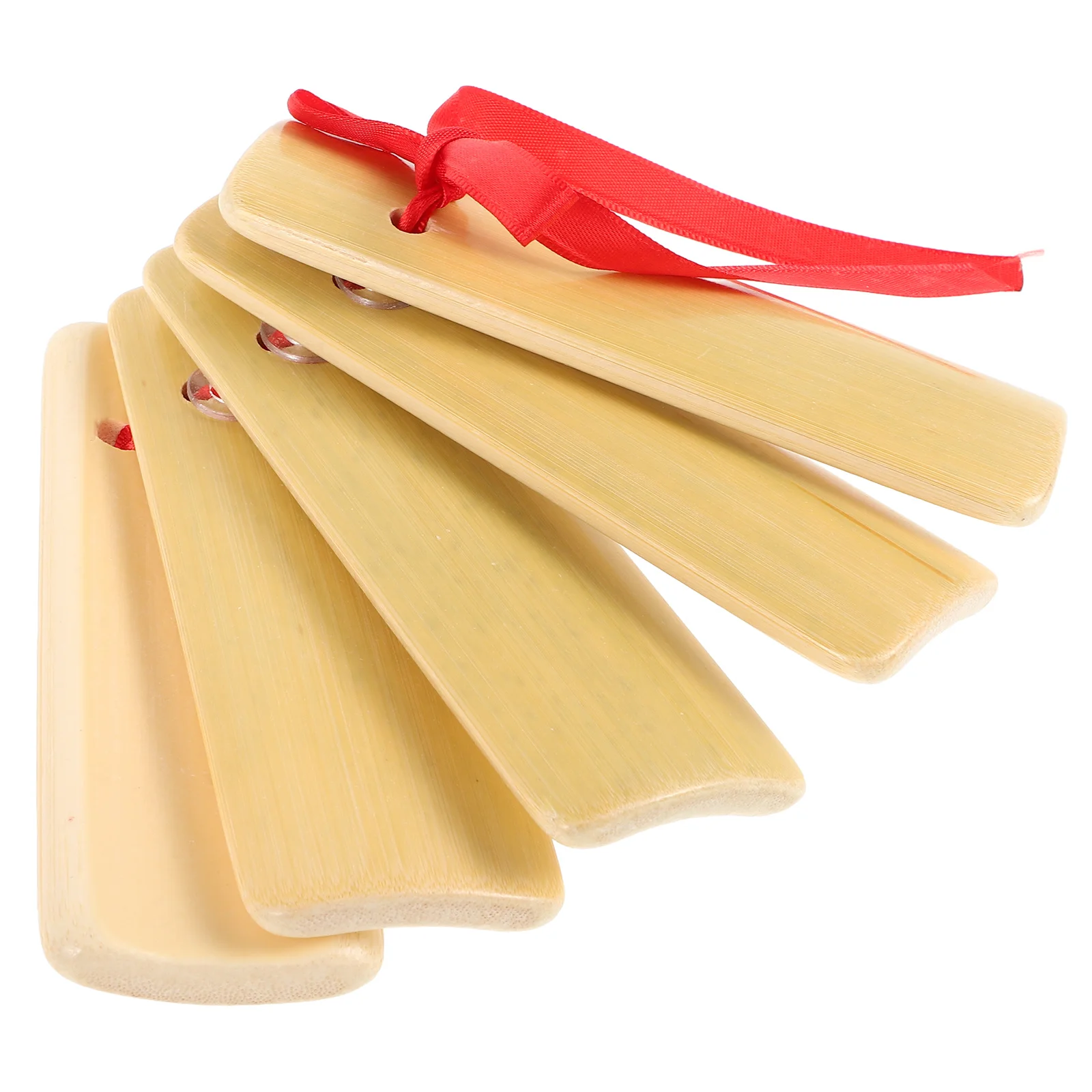 

5 Pcs Castanets Wooden Musical Instrument Finger Bamboo Kuaiban Allegros Clappers