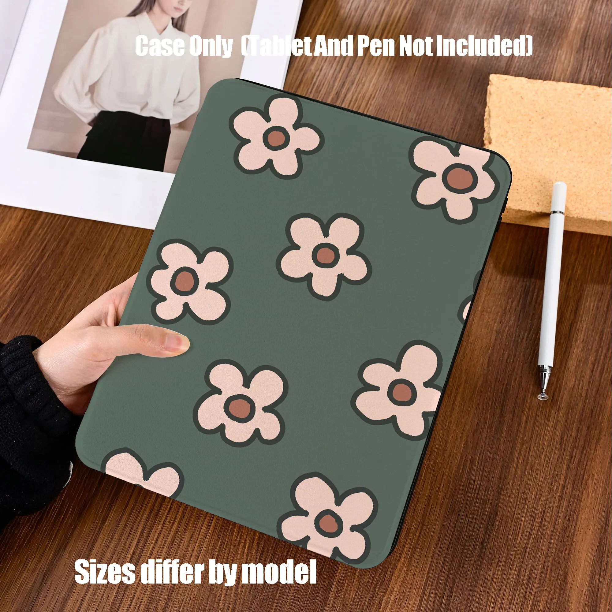 Shockproof TPU Tablet Protective Case with Pencil Holder Auto Sleep Wake for Apple /Samsung/Xiaomi/Redmi/Huawei/Honor