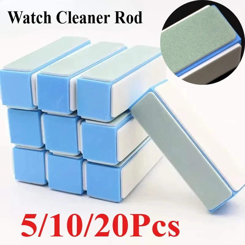 5-20Pcs Double Sided Polishing Plate Walnut Block Watch Strip Jade Instrument Play Gold Silver Jewelry Sandpaper Bar Pad Brush