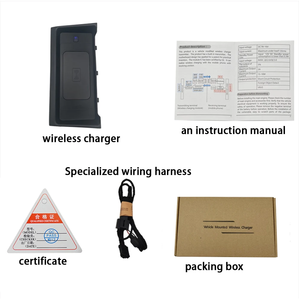 18W Wireless Charger for Mitsubishi Outlander 2022-2025