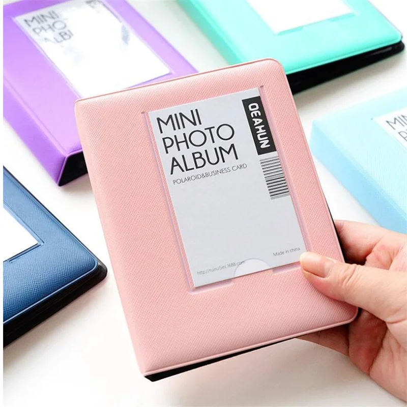 64Pockets Mini Instant Photo Album Picture Case for Fujifilm Instax Mini Film 7s 8 25 50s 90 Instax Mini Photo Album