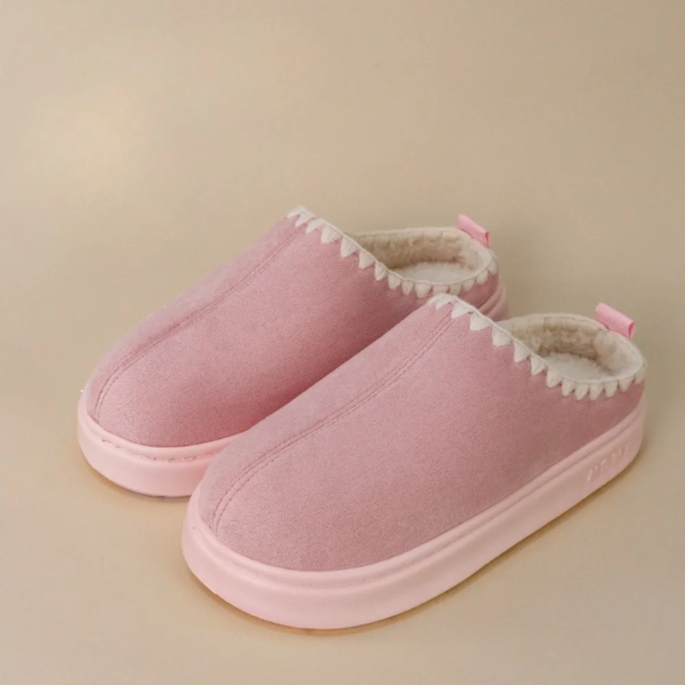 Women's Winter Slippers Keep Warm 2026 New Cotton Slippers Women's Autumn and Winter Home Warmth Plush Indoor Slippers Men