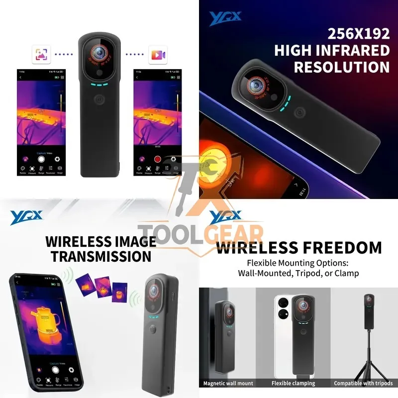 2026hotsale* YXW256 256x192 Wireless Thermal Imaging for Electrical Troubleshooting Building Inspection and DIY
