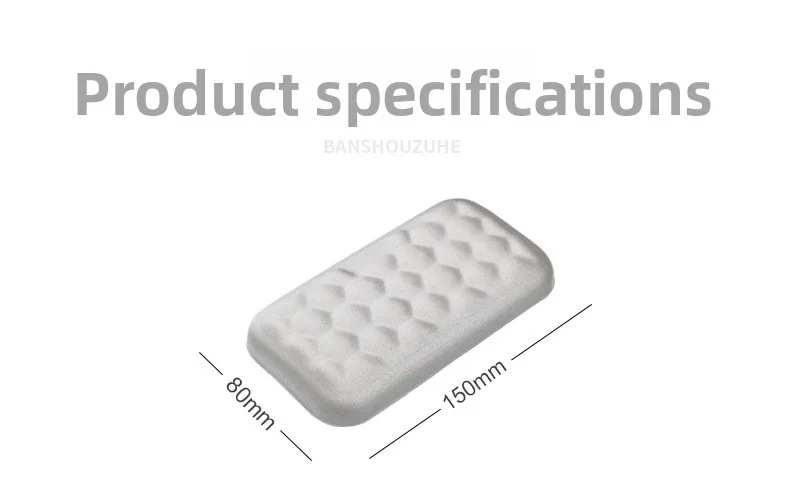 Faltbares Memory-Schaum-Handgelenkauflage-Set, Tastaturauflage, ergonomische Unterstützung für Büro und Gaming, kompakt, Grau – Detail 6