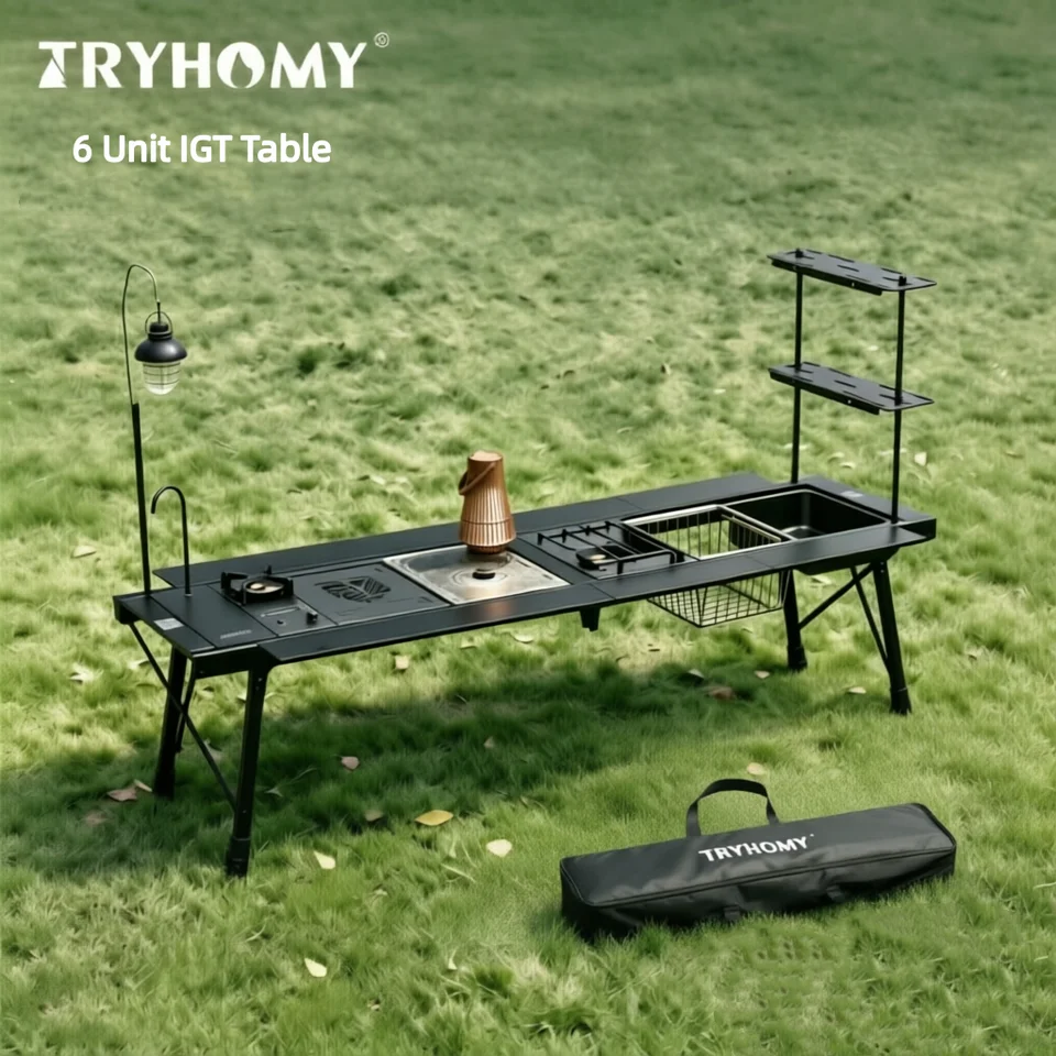 Tryhomy キャンプ IGT テーブル IGT 6 ユニットテーブル屋外ポータブル