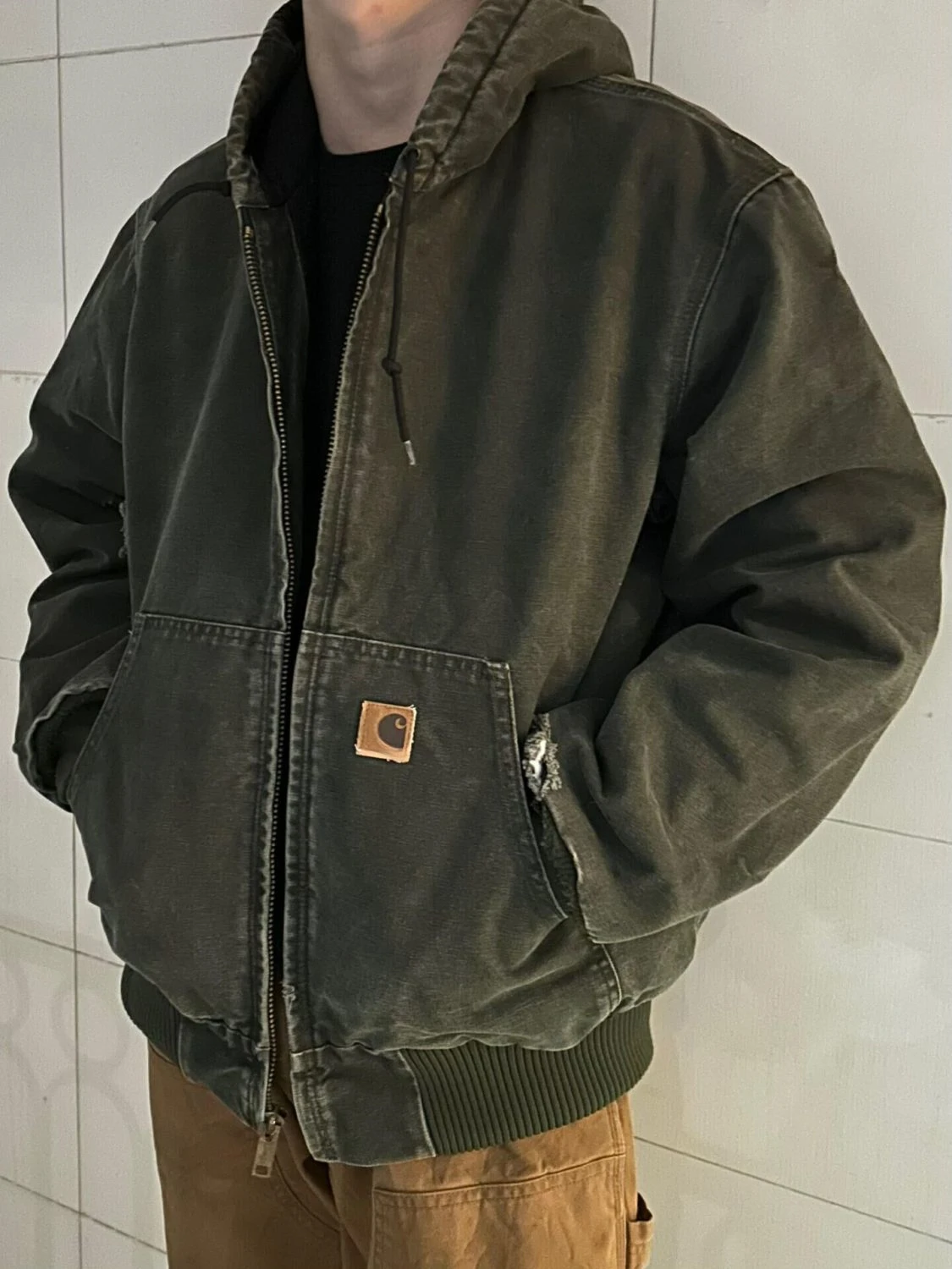 2025 New Trend J130 Hooded Casual Simple, The Original Quilted Personality Unique Tooling Coat