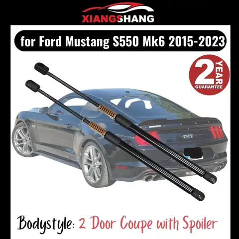 포드 머스탱 S550 Mk6 2015-2023 2도어 쿠페용 리어 테일게이트 댐퍼 2개 (10kg 스포일러 스프링 트렁크 부트 리프트 서포트 포함)