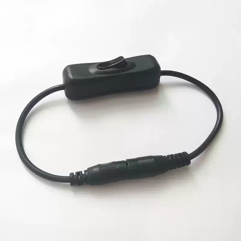 Cable High Current DC Pure Copper Thickened 1 Sq Mm 5521mm Supply Connector with Cable 5525mm Switching Power Switch Extension